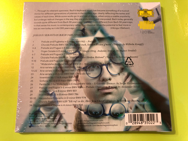 Johann Sebastian Bach – Víkingur Ólafsson (Deutsche Grammophon) CD (028948350223)