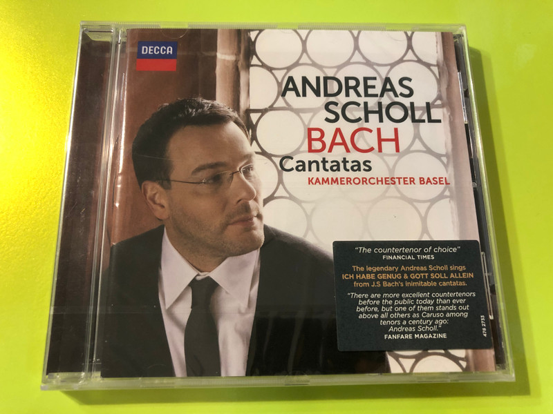 Bach – Cantatas (Andreas Scholl, Kammerorchester Basel, Decca) CD (0028947827337)