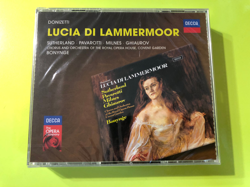 Donizetti – Lucia di Lammermoor | Sutherland • Pavarotti • Milnes • Ghiaurov • Bonynge 2CD (0020947830450)