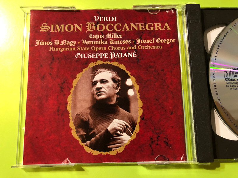 Verdi's Dark Gem: Simon Boccanegra – Complete Opera with Lajos Miller | 2CD Set (5991811252229)