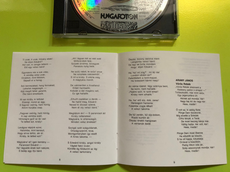 Koncz Zsuzsa – Verslemez III. (Hungaroton, 1990) CD (HCD 14165)