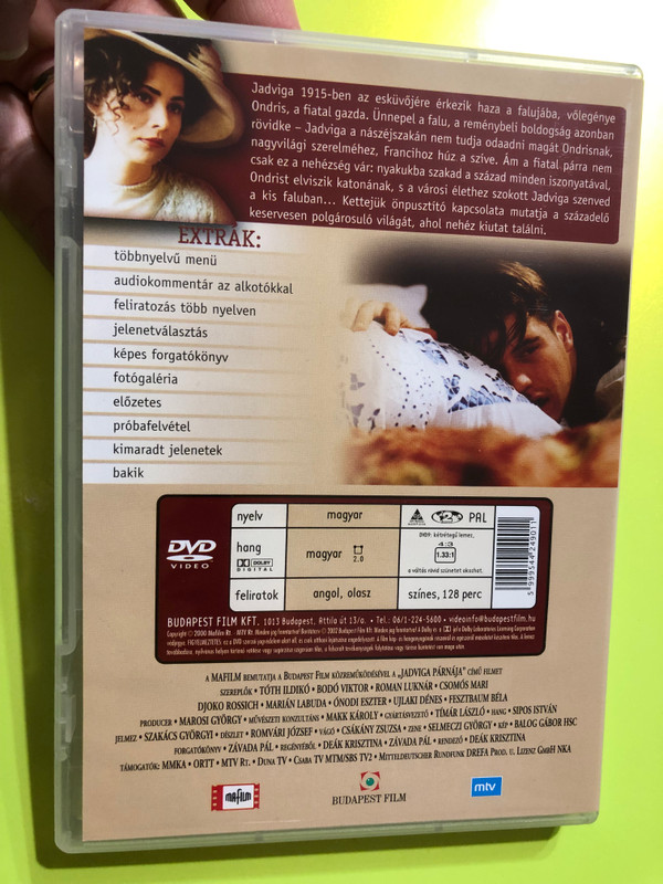 Jadviga párnája (DVD, Budapest Film, 2000) CD (599954424901)