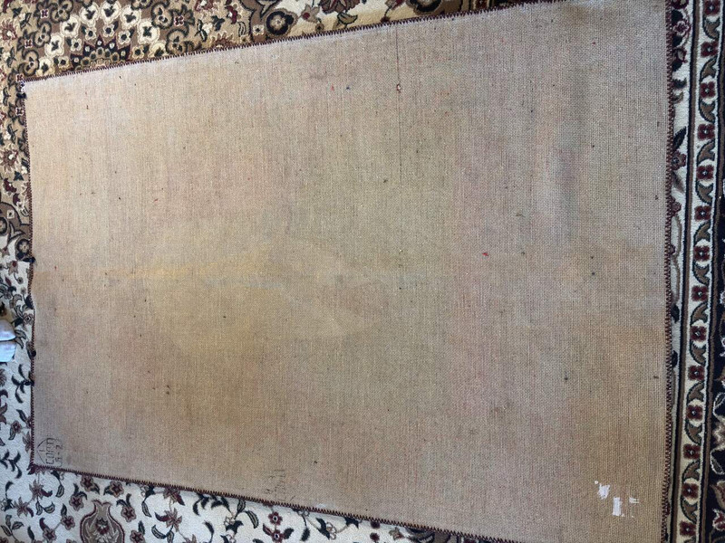 LENIN Rare Carpet from the Soviet Union / Rug size 190 X 150 CM with the portrait of Vladimir Ilich Lenin / Sovjet made rug Collector's item CCCP / U.S.S.R. issued for the anniversary of 100th birthday of Lenin made by Karjakumsky Fabrika
