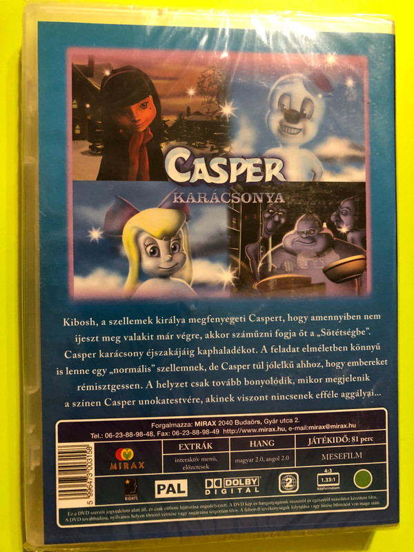 Casper’s Haunted Christmas: The Friendly Ghost’s Holiday Challenge DVD (5996473003158)