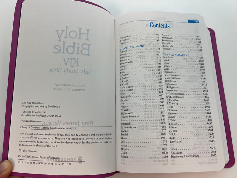 KJV Kids Study Bible: Fluttering Fuschia Leather-Look Edition for Young Explorers / Leather-Look (9780310718604)