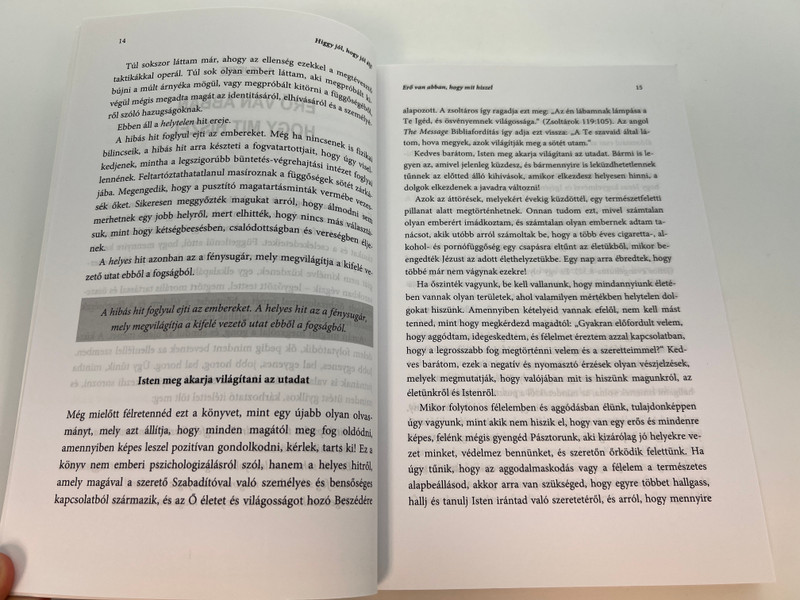Believe well to live well! — The Power of Right Belief / Paperback (9789631207835)