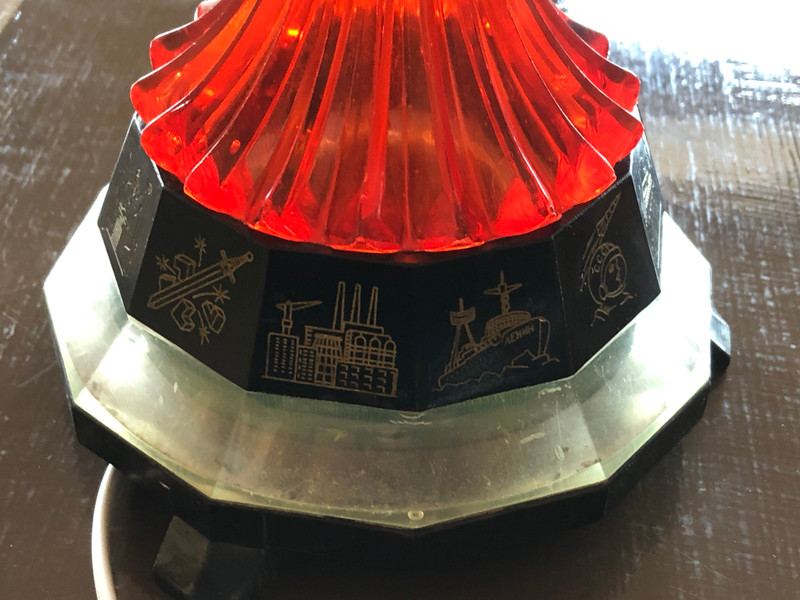 Vintage Soviet Space Rocket Lamp – Cosmos / Cosmonautika (1980s USSR) (SpaceRocketLamp)
