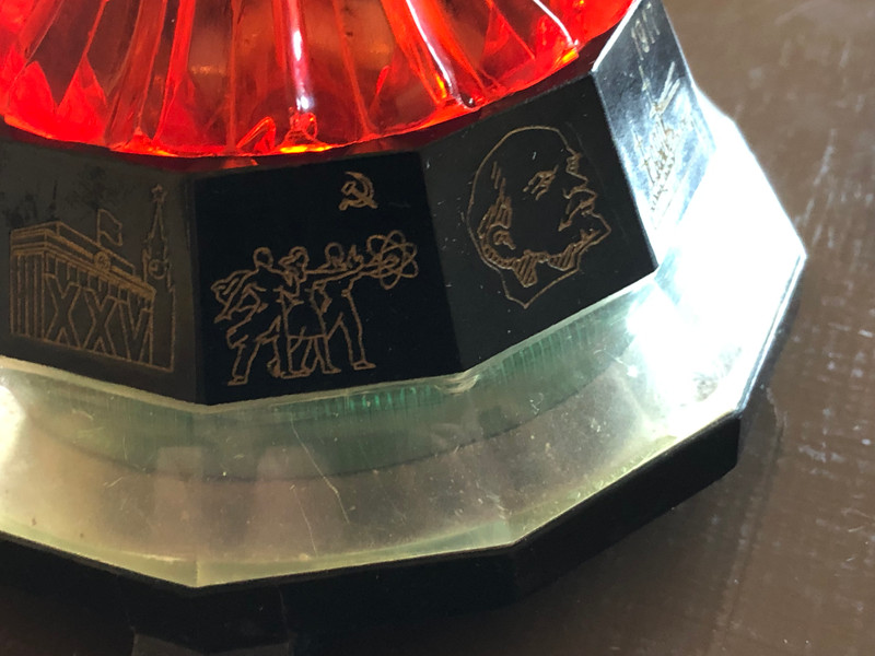 Vintage Soviet Space Rocket Lamp – Cosmos / Cosmonautika (1980s USSR) (SpaceRocketLamp)