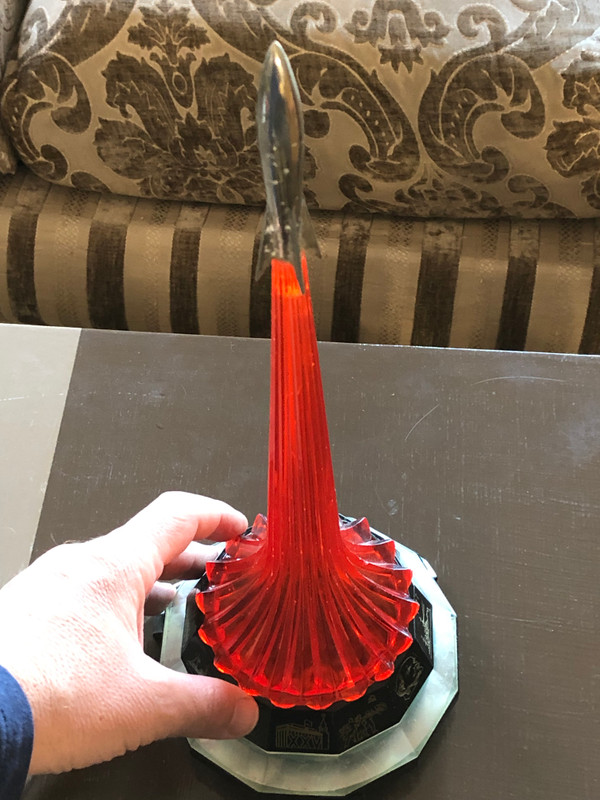 Vintage Soviet Space Rocket Lamp – Cosmos / Cosmonautika (1980s USSR) (SpaceRocketLamp)