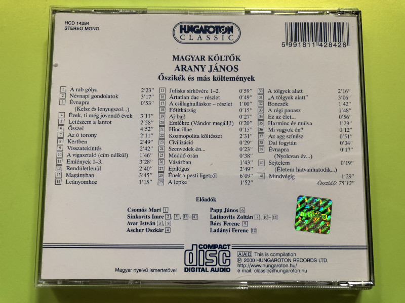 ARANY JÁNOS: Őszikék és más költemények – Hungarian Poetic (5991811428426) ARANY JÁNOS: Őszikék és más költemények – Hungarian Poetic (5991811428426)