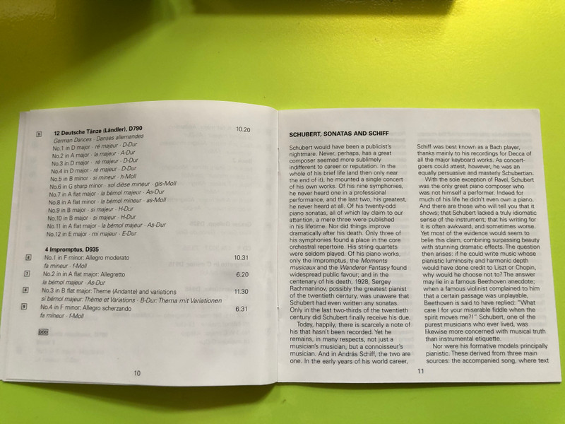 Franz Schubert – Complete Piano Sonatas & Impromptus 9xCD (028947830184)