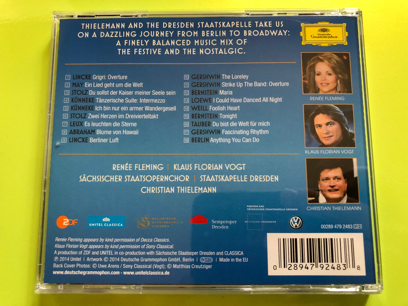 Tonight – Welthits von Berlin bis Broadway | Staatskapelle Dresden CD (028947924838)