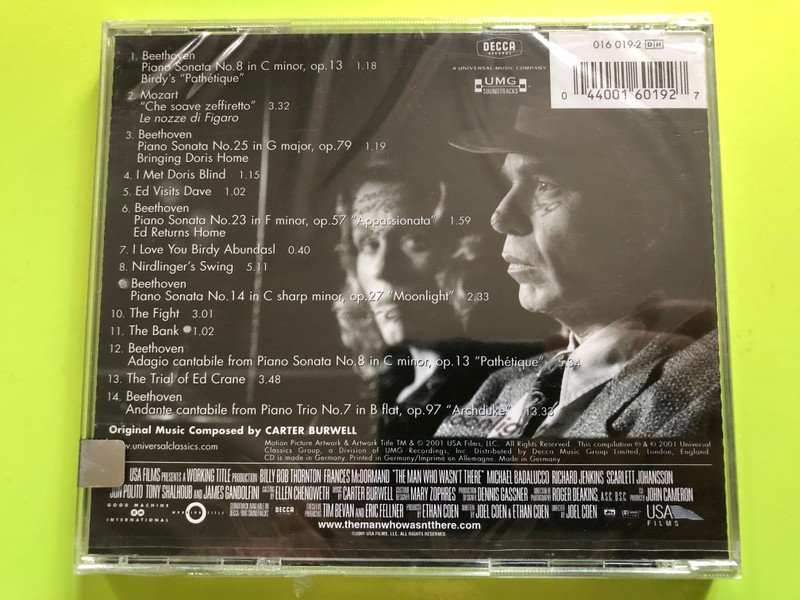 The Man Who Wasn’t There – Original Motion Picture Soundtrack CD (044001601927)