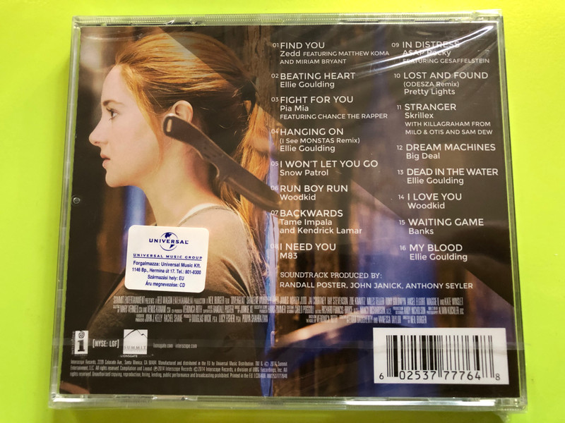 Divergent – Original Motion Picture Soundtrack CD (602537777648)