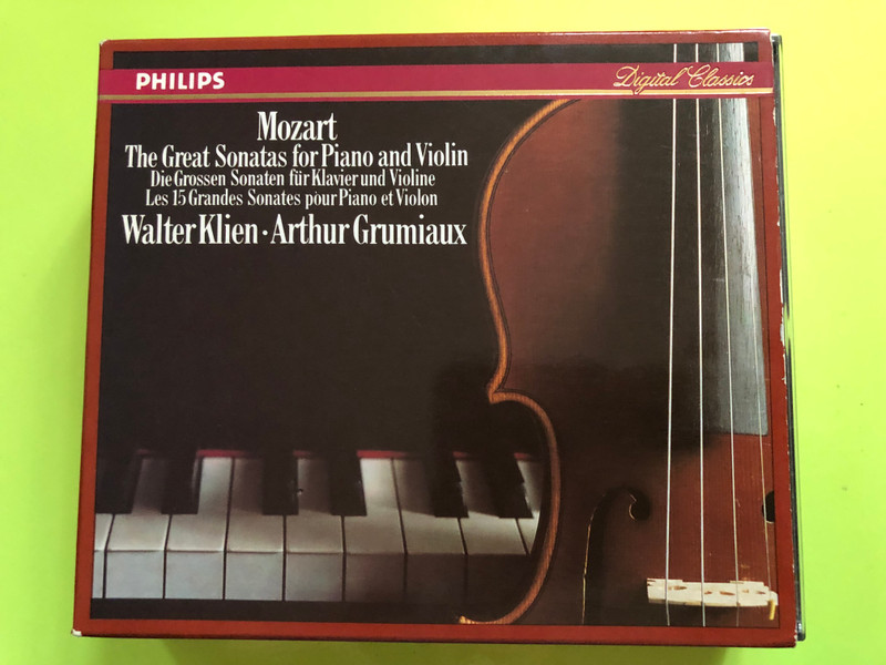 Wolfgang Amadeus Mozart: The Great Sonatas for Piano and Violin – Walter Klien & Arthur Grumiaux (4CD Set) (028941214126)