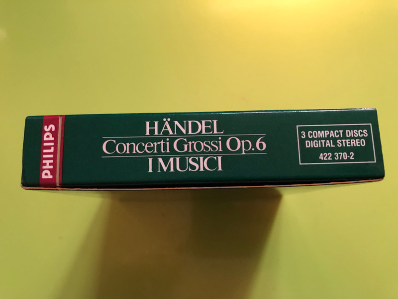 George Frideric Handel: Concerti Grossi, Op. 6 – I Musici (3CD, Philips Digital Classics) (028942237025)