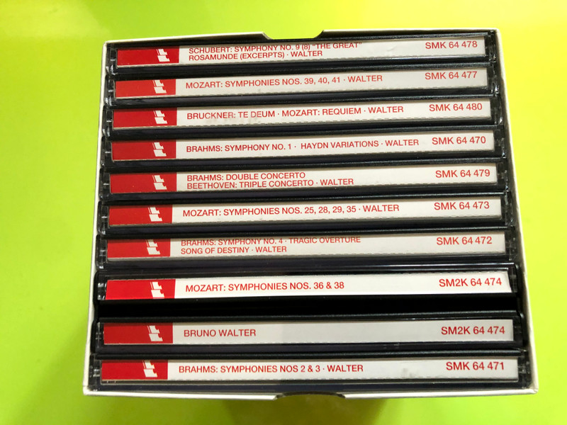 Bruno Walter – The Edition (Sony Classical, High Definition Remastering) CD (5099706624820)