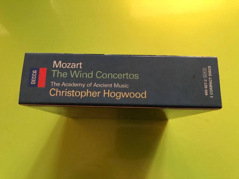 Wolfgang Amadeus Mozart: The Wind Concertos – Christopher Hogwood / The Academy of Ancient Music (3CD) (028946002728)