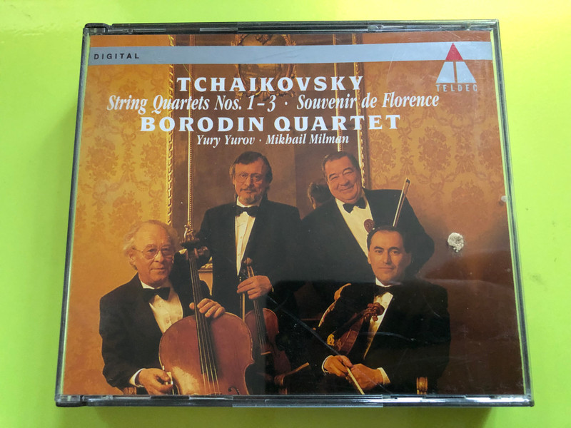 Pyotr Ilyich Tchaikovsky – String Quartets Nos. 1–3 & Souvenir de Florence (Borodin Quartet, Teldec, 2-CD Set) (745099042226)