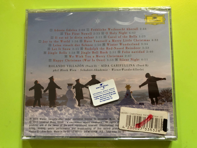 VIENNA BOYS CHOIR: Merry Christmas from Vienna CD (4230027335328)