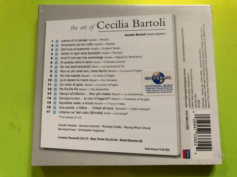 CECILIA BARTOLI – The Art of Cecilia Bartoli CD (028947338024)