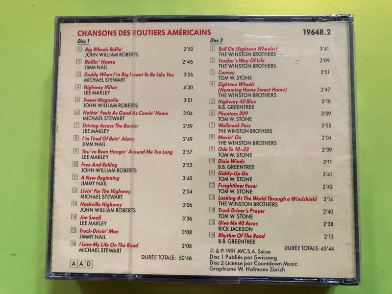 Chansons des Routiers Américains – The Songs of the American Truckers (2CD Set) (ChansonsdesRoutiers)