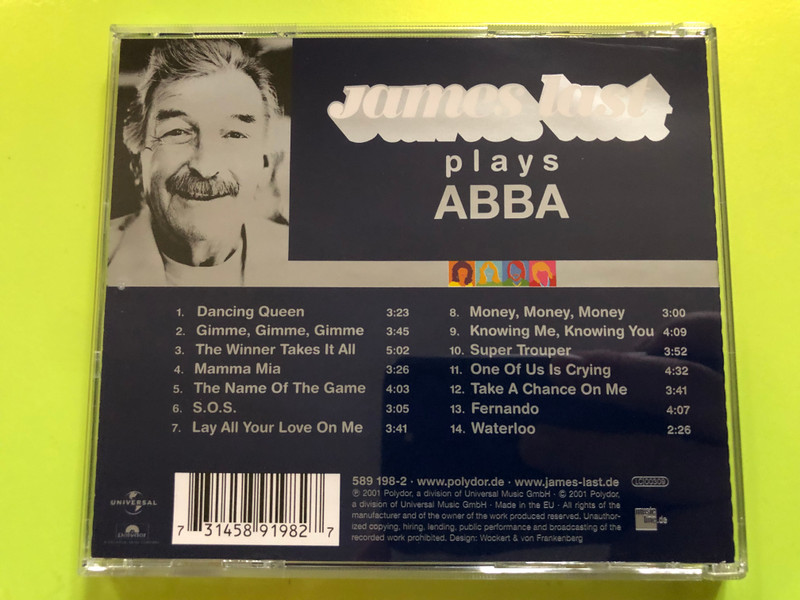 James Last Plays ABBA – Greatest Hits Vol. 1 (Polydor 589 198-2) CD (731458919827)