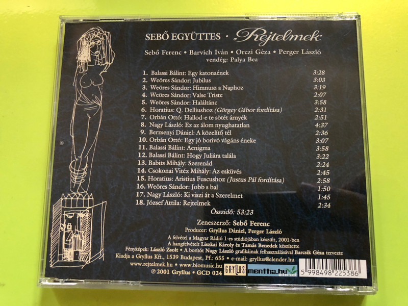 Sebő Együttes – Rejtelmek (Gryllus GCD 024) CD (5998498225386)