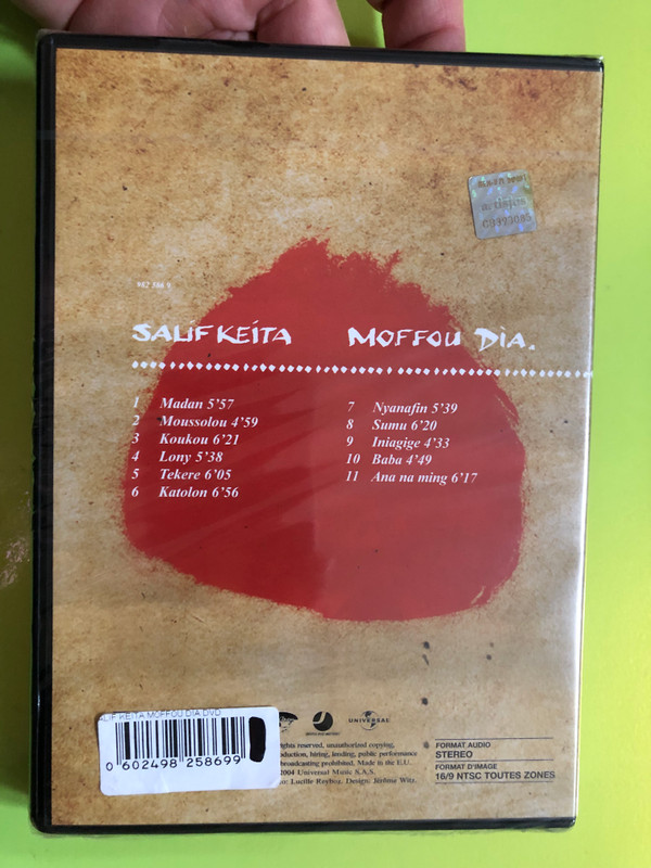 Salif Keita: Moffou Dia – A Celebration of African Rhythm and Soul DVD (0602498258699)