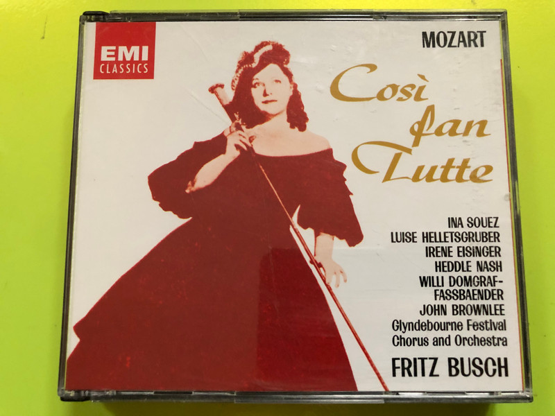 Mozart: Così fan tutte – Fritz Busch & Glyndebourne Festival (1935 Recording, EMI Classics 2CD) (077776386423.)
