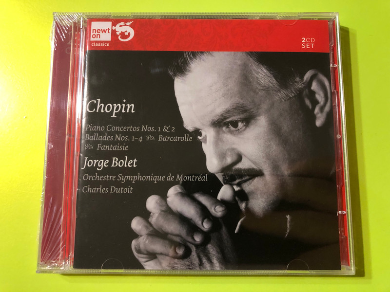 Chopin: Piano Concertos Nos. 1 & 2 – Ballades, Barcarolle & Fantaisie (Jorge Bolet / Dutoit, Newton Classics 2CD) (8718247710089)