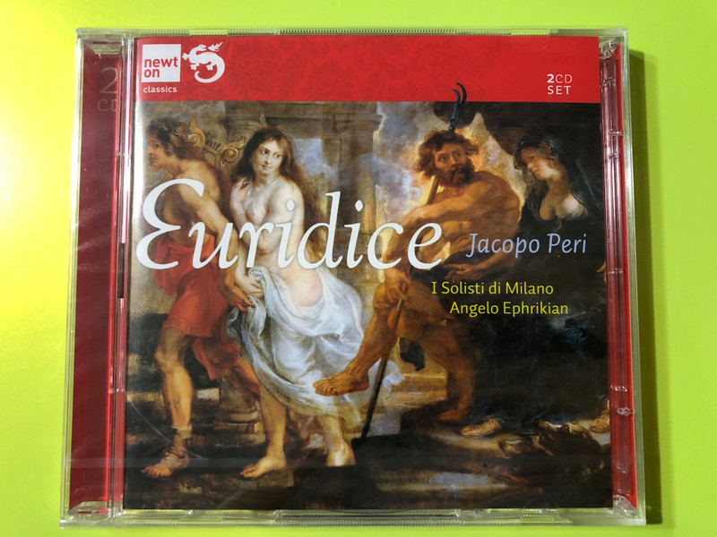 Jacopo Peri: L’Euridice (1600) – I Solisti di Milano / Coro Polifonico di Milano / Angelo Ephrikian 2xCD (8718247711536)