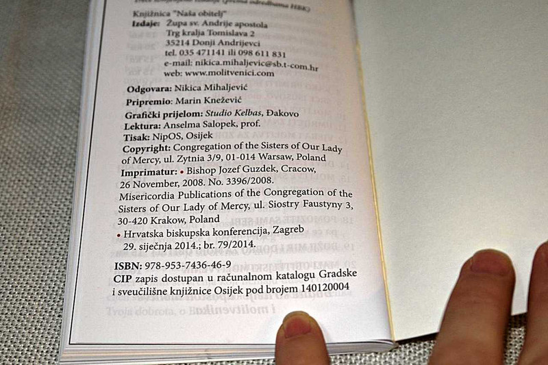 Croatian Prayer Book – Merciful Jesus, 3rd Amended Edition / Portable Full Color Prayer Book with Illustrations