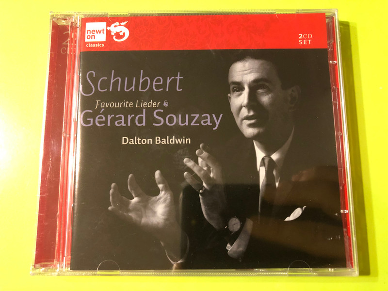 Schubert: Die schöne Müllerin & Favourite Lieder – Gérard Souzay / Dalton Baldwin (Newton Classics 8802012, 2CD Set) (8718247710126)