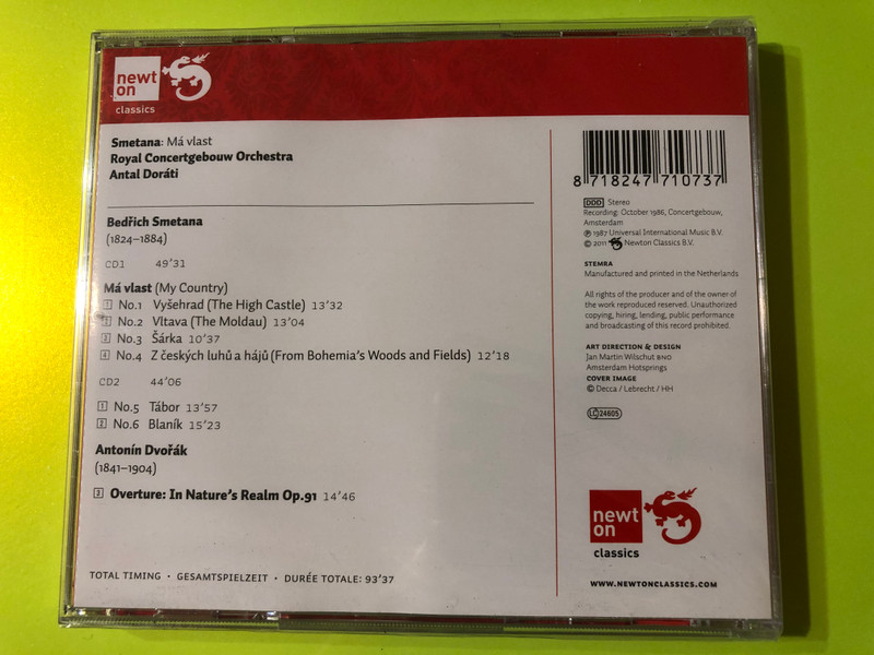 Smetana: Má vlast / Dvořák: In Nature’s Realm – Antal Doráti, Royal Concertgebouw Orchestra (2CD Set) (8718247710737)