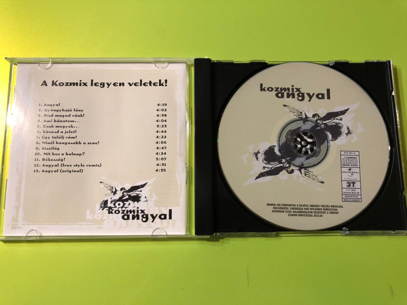 Kozmix – Angyal (2000) CD Album - Hungarian Trance Energy in Its Purest Form (044001325120)
