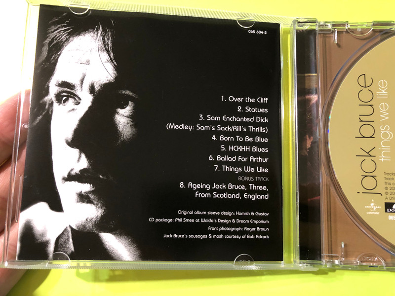 Jack Bruce – Things We Like (with John McLaughlin, Jon Hiseman & Dick Heckstall-Smith) CD (044006560427)