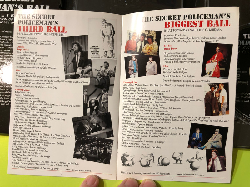 The Secret Policeman’s Ball: The Complete Edition — Amnesty International (DVD Set) (5034741225410)