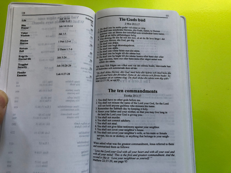 The New Testament – Bilingual English–Swedish Edition (Biblica) (NTSwedish)