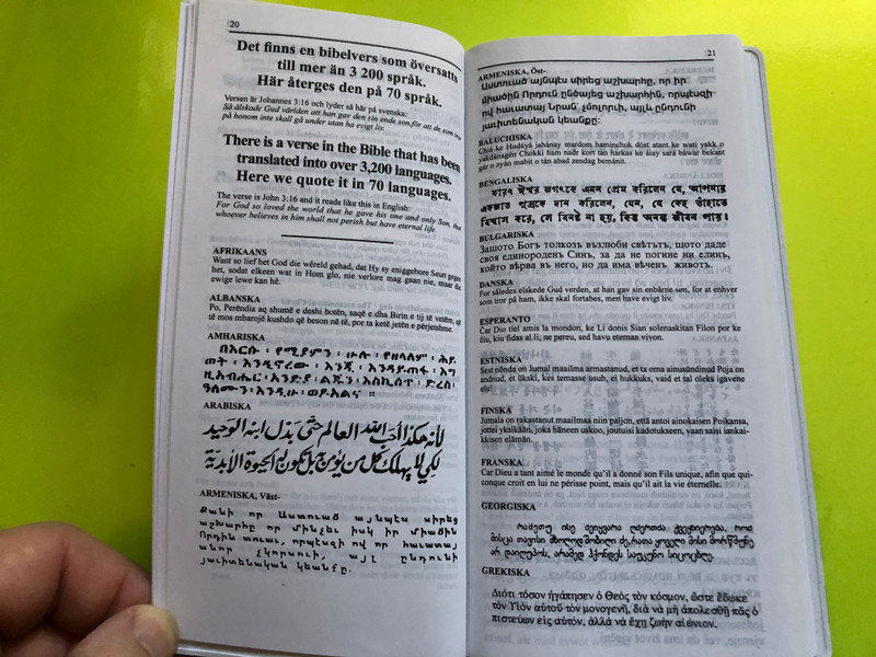 The New Testament – Bilingual English–Swedish Edition (Biblica) (NTSwedish)