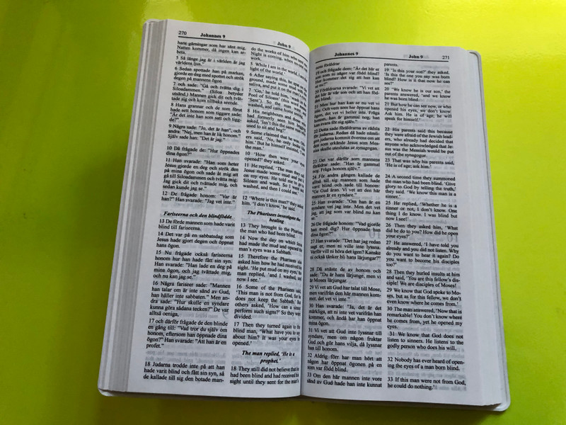 The New Testament – Bilingual English–Swedish Edition (Biblica) (NTSwedish)