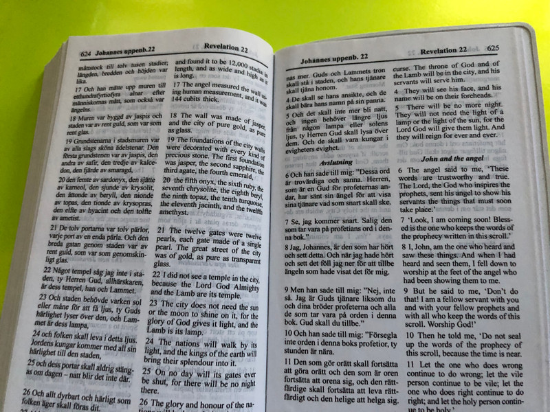 The New Testament – Bilingual English–Swedish Edition (Biblica) (NTSwedish)