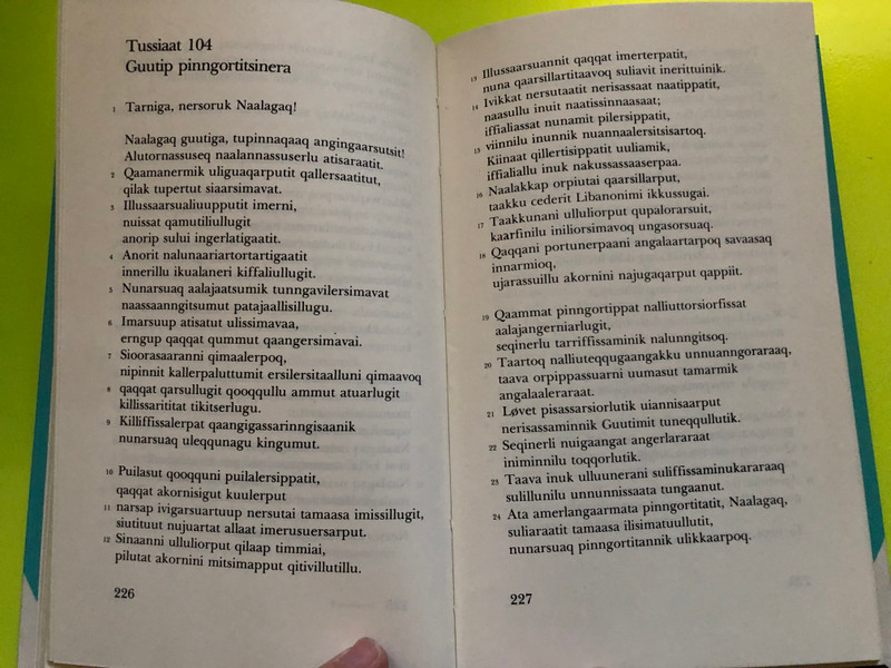 Tussiaatit – The Book of Psalms in Greenlandic (Kalaallisut), 1978 Edition (8775231026)