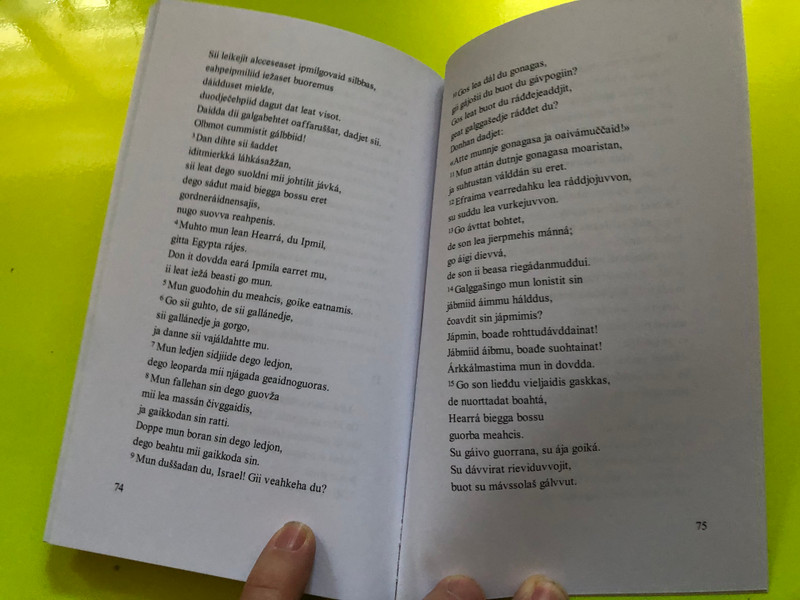 Oskkáldas Ipmil – Rut, Amos, Hosea (The Holy Bible in Northern Sámi, 2013) (9788254108680.)