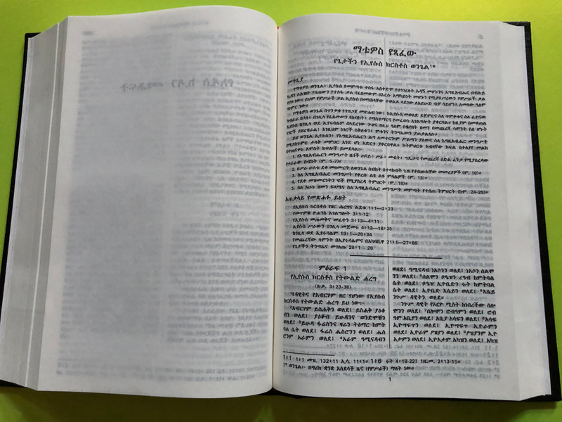 The Holy Bible in Amharic – Old and New Testaments | መጽሐፍ ቅዱስ – የብሉይና የሐዲስ ኪዳን መጻሕፍት (9788941291879)