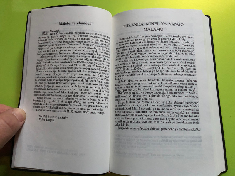 Boyokani ya Sika pe Banzembo – The New Testament and Psalms in Lingala | Sango Malamu mpe Banzembo (9966401105)