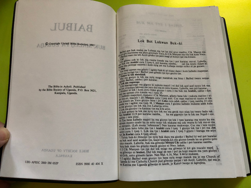 BAIBUL – The Holy Bible in Acholi Language (996640404X)