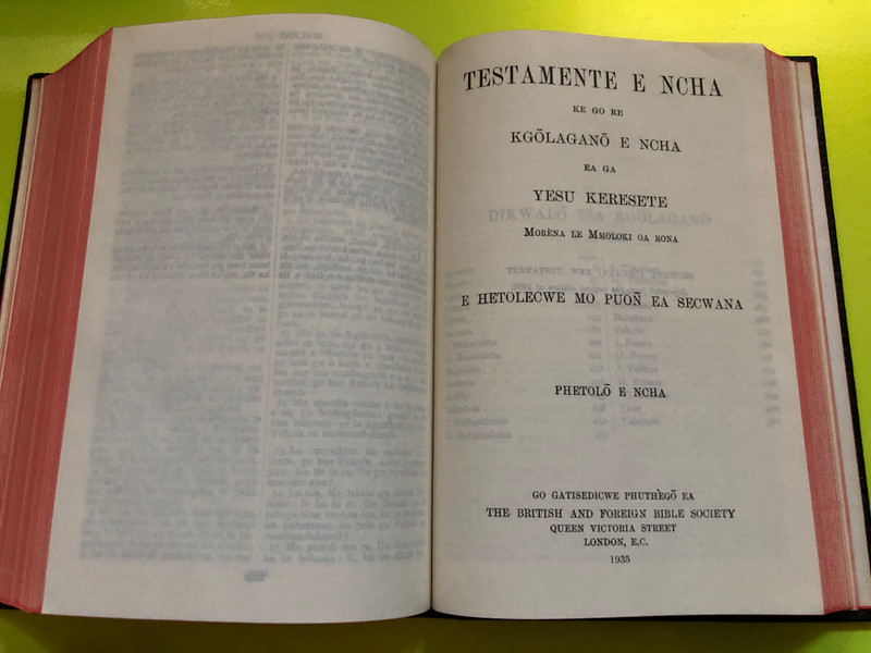 BIBELA E E BOITSHÈPÕ – The Holy Bible in Tswana (Complete Old & New Testament) (079820088X)