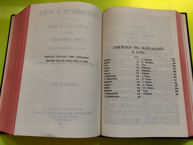 BIBELA E E BOITSHÈPÕ – The Holy Bible in Tswana (Complete Old & New Testament) (079820088X)