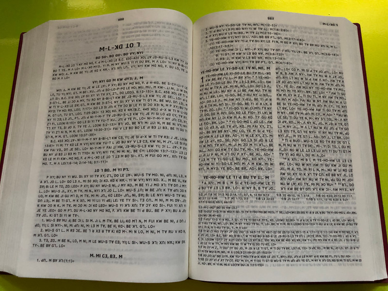 Lisu Bible – Simplified Commentary Edition (傈僳文圣经 新旧约全书简释本) (0101013-S000)